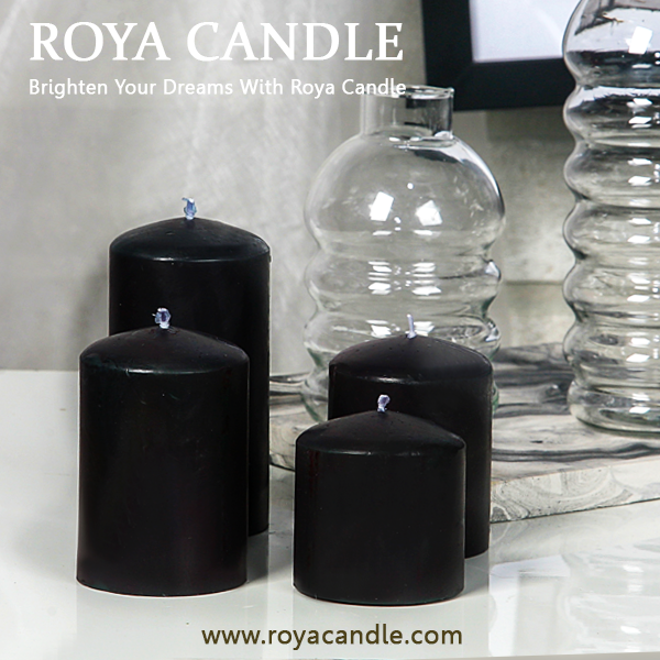 شمع استوانه ای قطر 5-4سایزی رویا(سفید/رنکی/پاستیلی)