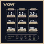 ست اصلاح سه کاره خط زن حجم زن شیور فویلی وی جی آر V-642